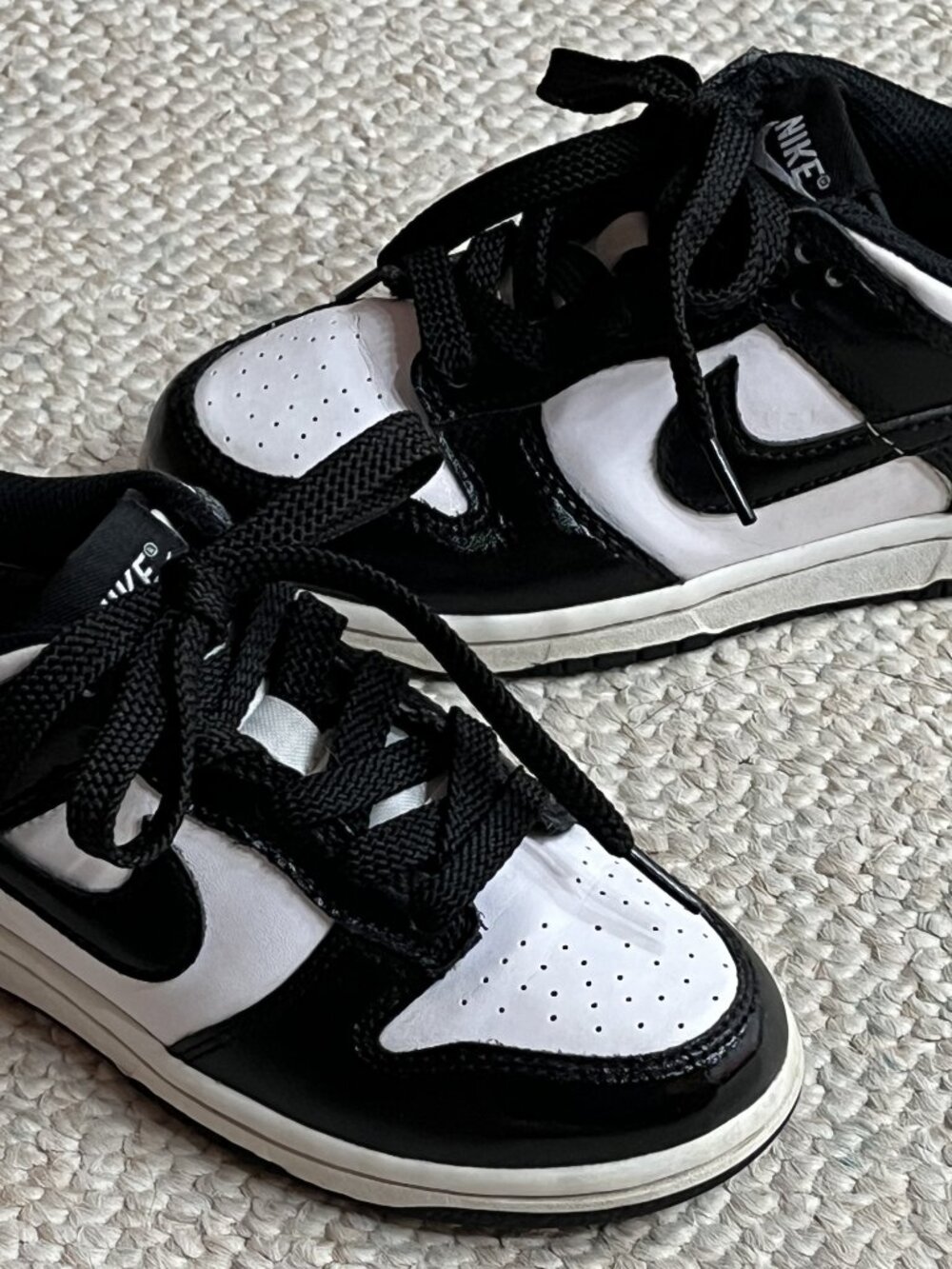 NIKE Dunk Panda Black White Little Boy Size 13C Child Sneakers Shoes CW1588-100